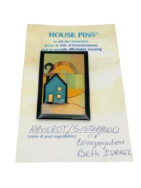 House Pins Enamel By Lucinda Yates Fundraising Aid For Homeless Housing